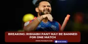 Breaking: Rishabh Pant may