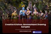 Creative Krishna Janmashtami Drawing