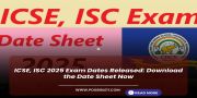 ICSE, ISC 2025 Exam