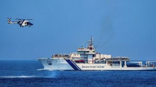 Indian Coast Guard helicopter makes emergency landing, 3 missing