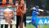 Man celebrating Rohit wicket