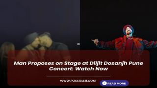 Man Proposes on Stage at Diljit Dosanjh Pune Concert: Watch Now
