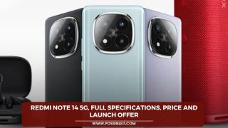 Redmi Note 14 5G, Full specifications, Price and Launch Offer