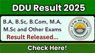 DDU released the result for 39 UG and PG courses