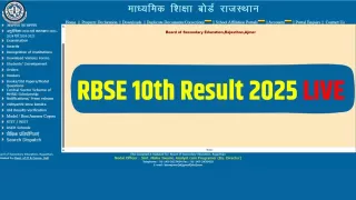 RBSE Class 10th Result 2025 Announced: Steps to Check Scores Online