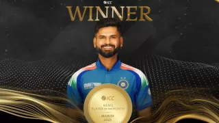 Shreyas Iyer won the ICC Player of the Month award