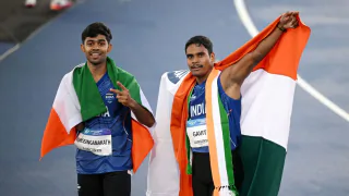CWG 2026: Dilip Gavit won the gold medal in the 100m T47 race CWG 2026: Dilip Gavit won the
