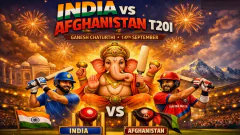 India-Afghanistan T20I on Ganesh Chaturthi Picture