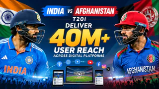 India-Afghanistan T20Is Set to Deliver 40M