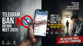 Telegram Ban Before NEET 2026? NTA Reveals Why 200+ Channels Were Blocked Telegram Ban Before NEET 2026? NTA