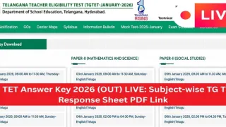 TG TET Response Sheet 2026 Out: Download Answer Key Now