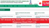 TG TET Response Sheet