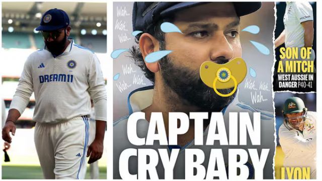 Australian Media Mockery of Virat Picture