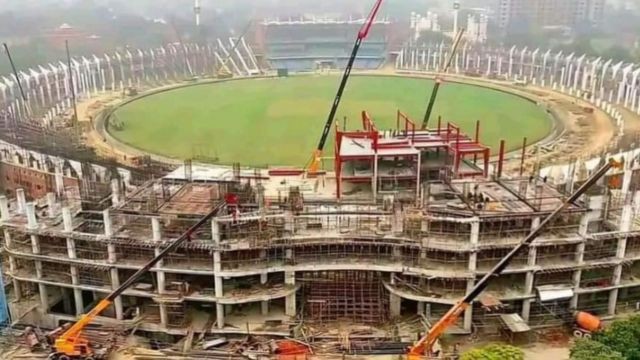 gadaffi stadium construction update Picture
