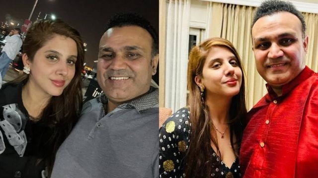 Virender Sehwag and Aarti Ahlawat Picture