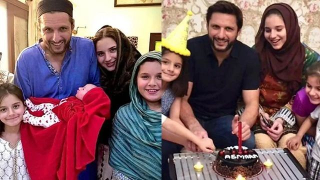 Shahid Afridi and Nadia afridi Picture