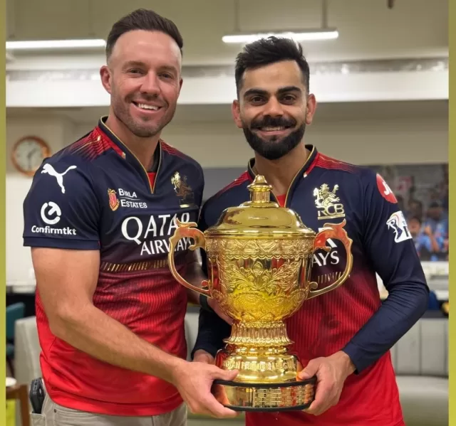 Virat Kohli HD Wallpaper with IPL Trophy 2025