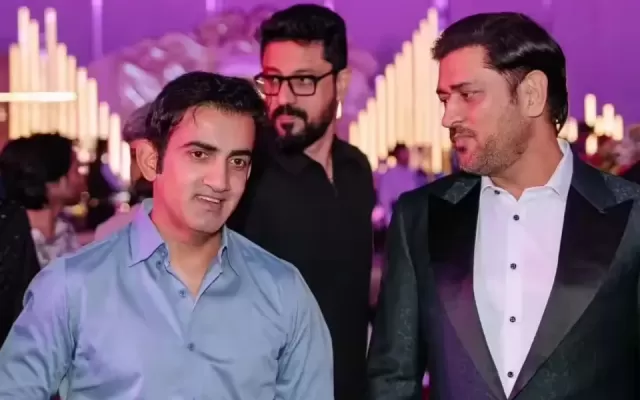 Dhoni, Rohit, and Gambhir Picture