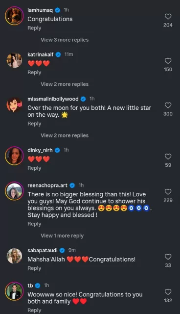 Parineeti announced pregnancy on Instagram Picture