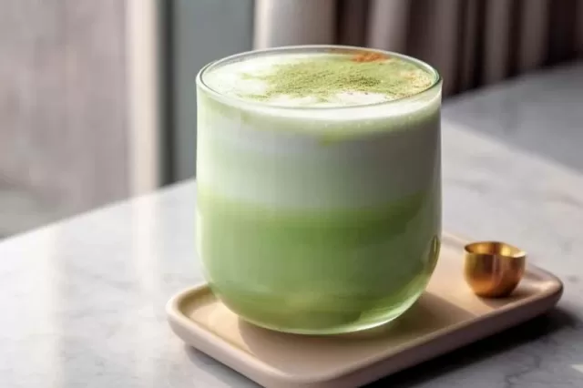 Seasonal Mango Matcha Delight Picture