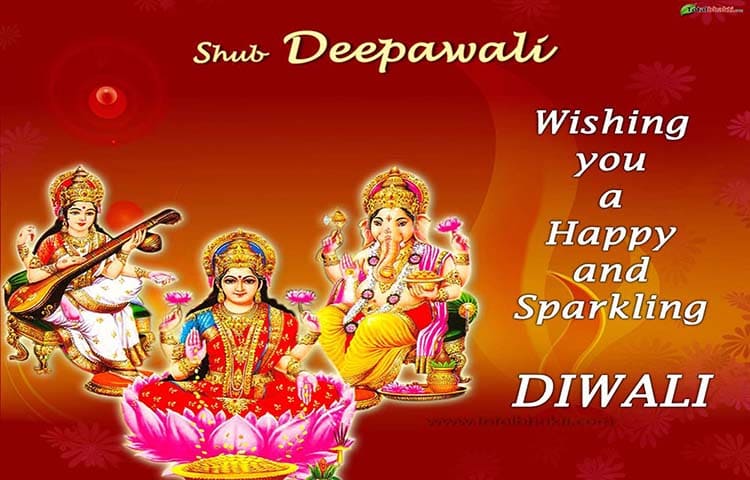 Happy Diwali - Ganesh Laxmi Picture