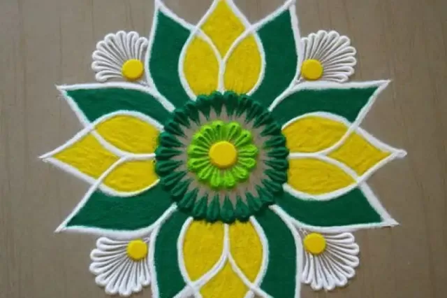 Eco-Friendly Rangoli Designs Picture