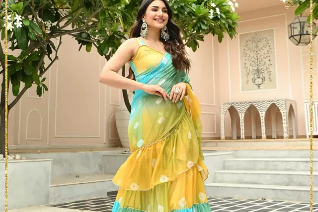 Saree Gowns and Draped Dresses Picture