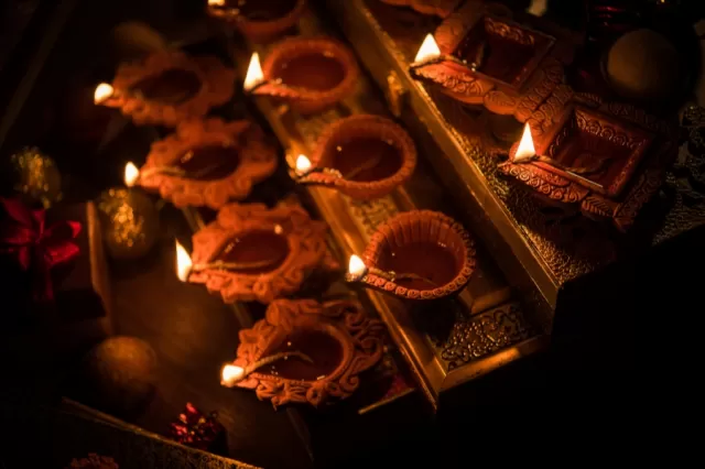 Diyas and Candles Picture