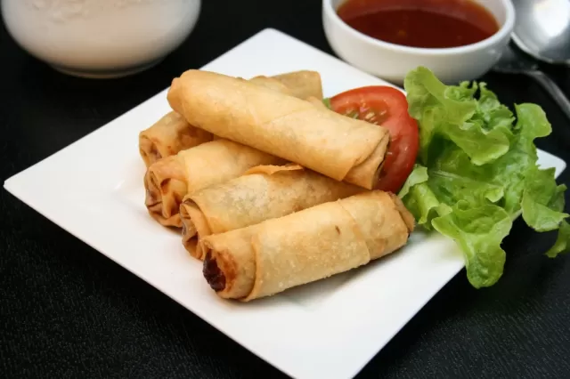 East-West Vegetarian Spring Rolls Picture