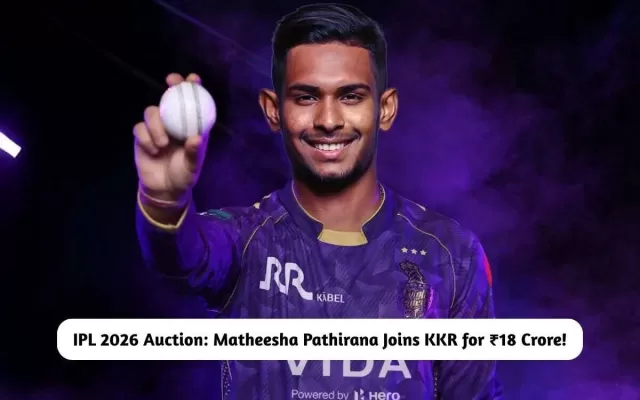 Matheesha Pathirana Picture
