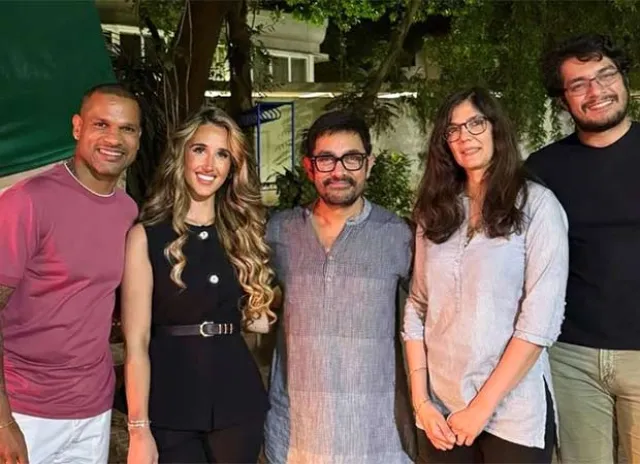 Shikhar Dhawan Sophie Shine Picture