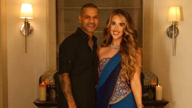 Shikhar Dhawan Sophie Shine Picture