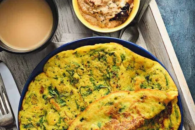 Moong Dal Chilla with Yogurt Picture
