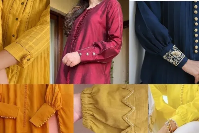 Long Cuff Sleeve Kurti Design Picture