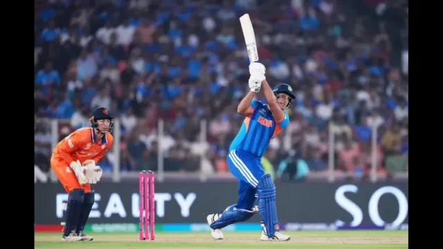 shivam dube Fifty vs Netherlands Picture