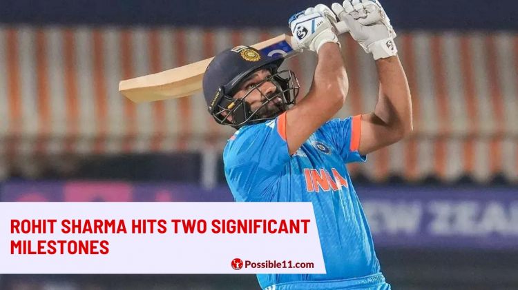 Rohit Sharma hits two significant Picture