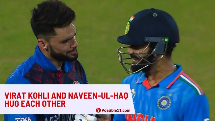 Virat Kohli and Naveen-ul-Haq hug Picture