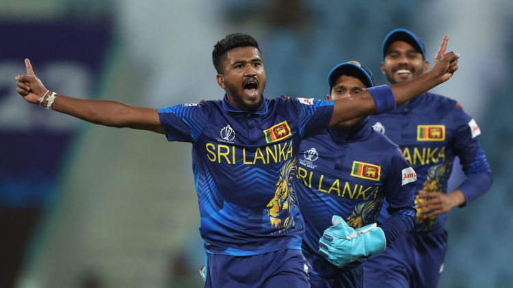 Dilshan Madushanka 5 wickets India Picture