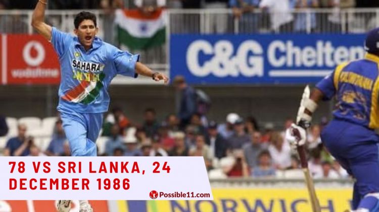 78 vs Sri Lanka, 24 Picture