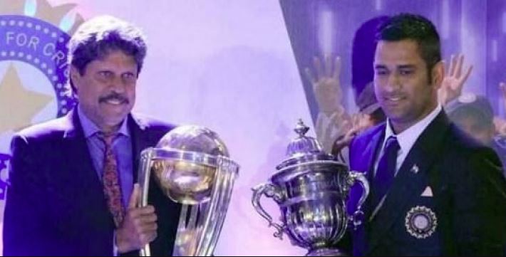 dhoni and kabil dev Picture