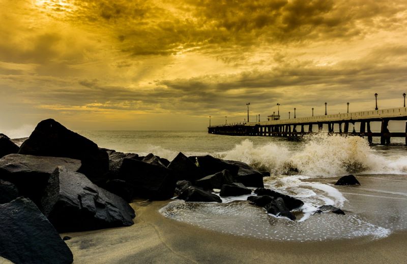 Rock Beach in White Town Picture