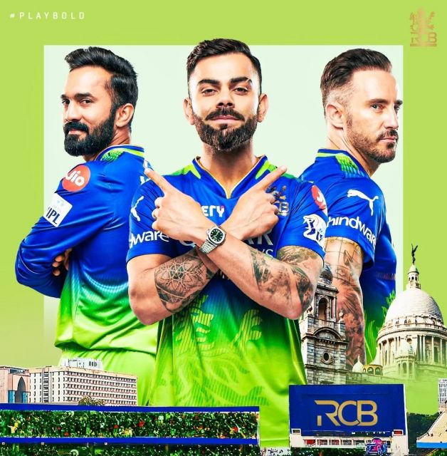 RCB GREEN JERSEY  Picture