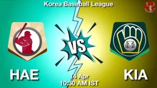 HAE vs KIA Baseball Match Previews