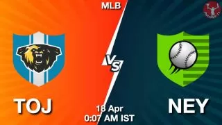 TOJ vs NEY Baseball Match Previews