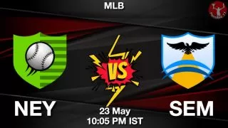 NEY vs SEM Baseball Match Previews