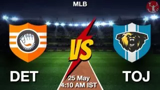 DET vs TOJ Baseball Match Previews