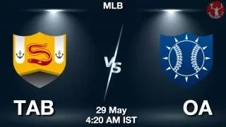 TAB vs OA Baseball Match Previews