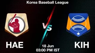 HAE vs KIH Baseball Match Previews