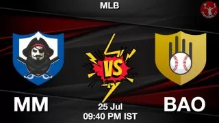 MM vs BAO Baseball Match Previews