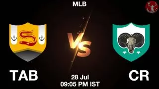 TAB vs CR Baseball Match Previews